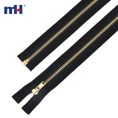 #5 Heavy Duty Brass Jacket Zipper